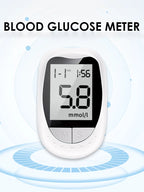 Medizinischer Blutzuckermesser 50 Blutzuckerteststreifen Lanzetten Blutzuckermessgerät Kit Zuckermonitor Glucometro für Diabetes mmol/L oder mg/dL