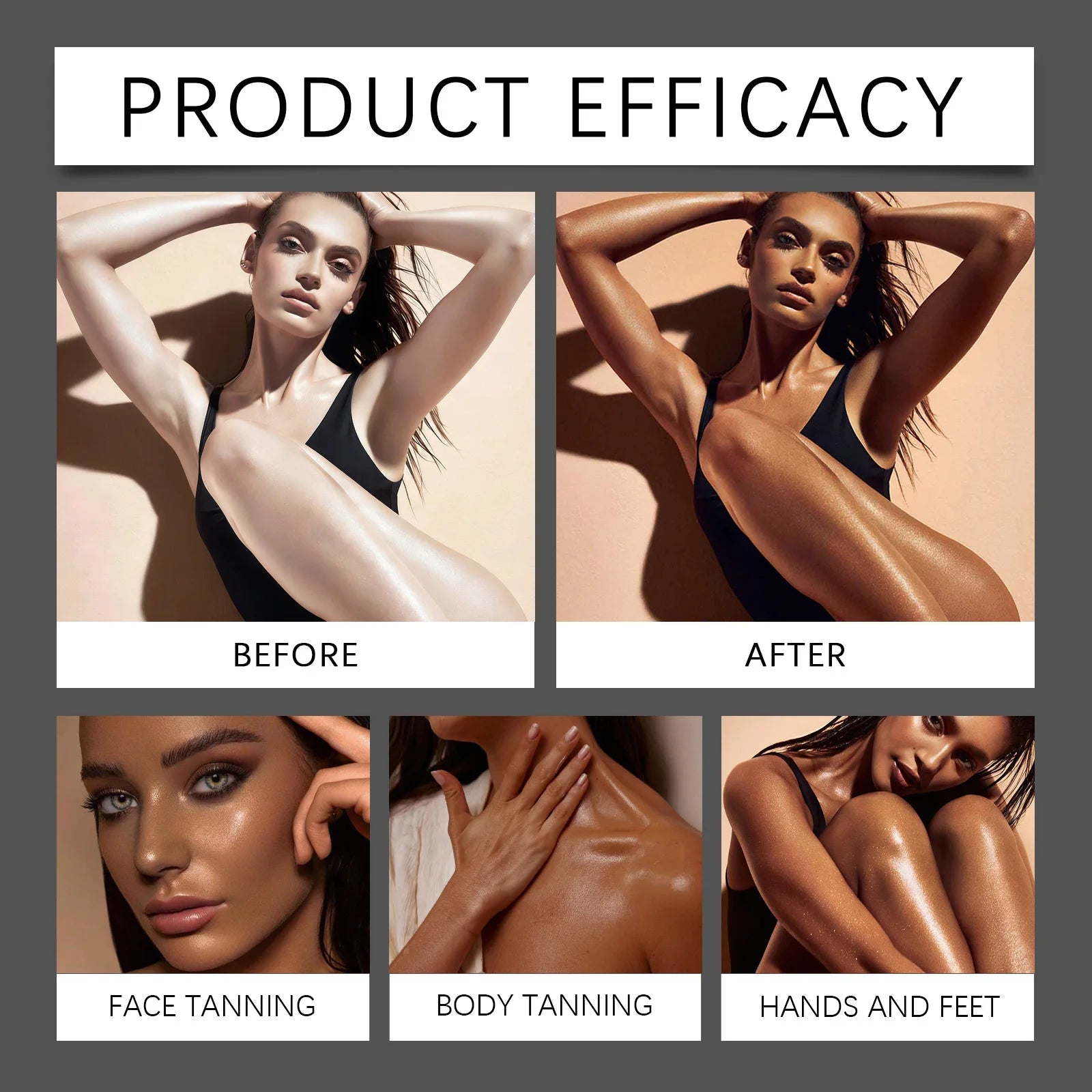 Bräunungsgel Instant Bronzer Selbstbräunungs-Mousse Feuchtigkeitsspendender natürlicher Glow Sonnengeküsste, aufbaubare Farbe Pflegend Feuchtigkeitsspendend 250ml