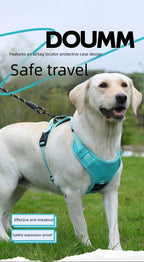 Anti Pull Dog Harness for Large Medium Dogs Reflective Escape Proof Tracker Chest Strap Breathable Adjustable Pet Supplies