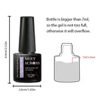 MEET ACROSS 12tlg/Set 7ml Macaron Gel Nagellack mit Box Semi-permanenter UV-Gel Soak Off Nail Art Kit Nagellack für Maniküre