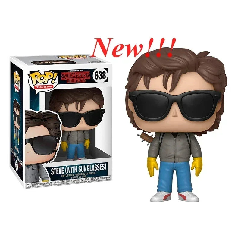 NEU!!! FUNKO POP Stranger Series #1462 Eddie #1250 Dustin Steve Robin Eleven Vinyl-Actionfiguren-Sammlermodelle für Geschenke