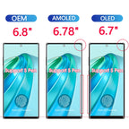 6,8 Zoll Super AMOLED für Samsung Galaxy S23 Ultra S918 LCD-Display Touchscreen Digitizer Baugruppe unterstützt Fingerabdruck und S-Pen