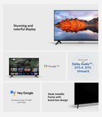 Xiaomi TV A 32, Kompakte Größe mit farbintensivem Bildschirm, dynamischer Sound mit Dolby Audio™, DTS-X und DTS Virtual:X, hochwertiges Metall-Finish