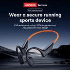 Lenovo S106 True Bone Conduction Headset Bluetooth 6.0 IPX8 Wasserdichte Kopfhörer 32GB MP3 HIFI-Ohrhörer mit Mikrofon zum Schwimmen