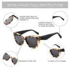 ZENOTTIC Polarisierte Sonnenbrille Damen Cat-Eye: Trendige Cateye Sonnenbrille für Damen - Süße Sonnenbrille UV400 Schutz