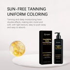 Bräunungsgel Instant Bronzer Selbstbräunungs-Mousse Feuchtigkeitsspendender natürlicher Glow Sonnengeküsste, aufbaubare Farbe Pflegend Feuchtigkeitsspendend 250ml