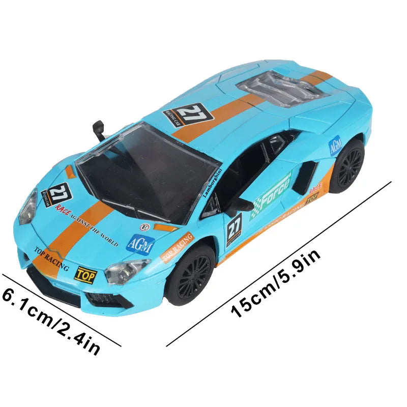 Analoge Slot-Car 1:32 Maßstab Renn-Polizei Spielzeug für Kinder Elektrische Rennstrecke