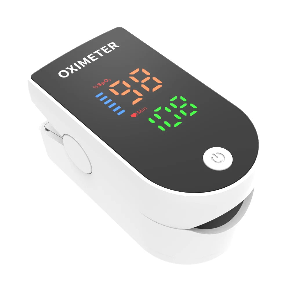 Pulsoximeter Tragbarer Fingerspitzen-Puls-Blutsauerstoffsättigungsmonitor mit LED-Anzeige Fingerspitzen-Oximeter zur SpO2-Messung Gesundheitsfürsorge