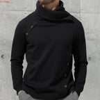 2026 Neuer Herren-Rollkragenpullover in Weiß, britischer schwarzer Pullover, asiatische Größen M-4XL. Graue Pullover