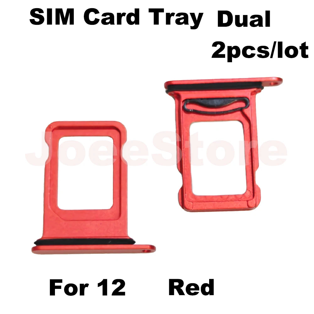 2 Stück SIM-Karten-Fachschlitz für iPhone 12 13 Dual-SIM-Karten-Adapter-Chip-Halter Ersatzteile