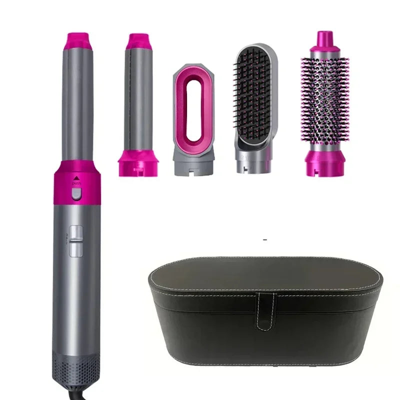 5-in-1 Haartrockner-Heißluftbürsten-Set, professioneller Lockenstab, Haarglätter, Styling-Werkzeug für professionelle Haartrockner im Haushalt