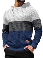 Herren Pullover Frühling Neu Sportlich Warm Figurbetont Gestrickt Pullover Hoodie Kordelzug Hoodies Freizeit Sweatshirt US Größe