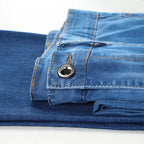 Herrenhose Büro Business Jeans Herren Klassische Blau Schwarz Baumwolle Stretch Straight Denim Hose Herren Marken Hosen