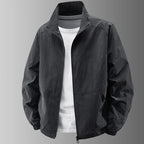 Herren Stehkragenjacke Frühling Atmungsaktiv Leicht Anti-Falten Windjacke Outdoor Sport Freizeit Schnelltrocknende Arbeitsjacken