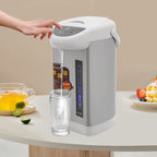 4L elektrischer Wasserkocher & Wärmer, 750W Edelstahl Heißwasserspender mit 3 Ausgabemodi, 90°C Warmhaltefunktion