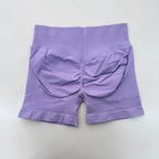 Impact Shorts 4.5" Nahtlos, hochelastisch, niedrig gerippter Bund, dezenter Po-Kontur-Shorts, Fitness Workout Yoga Gym Shorts