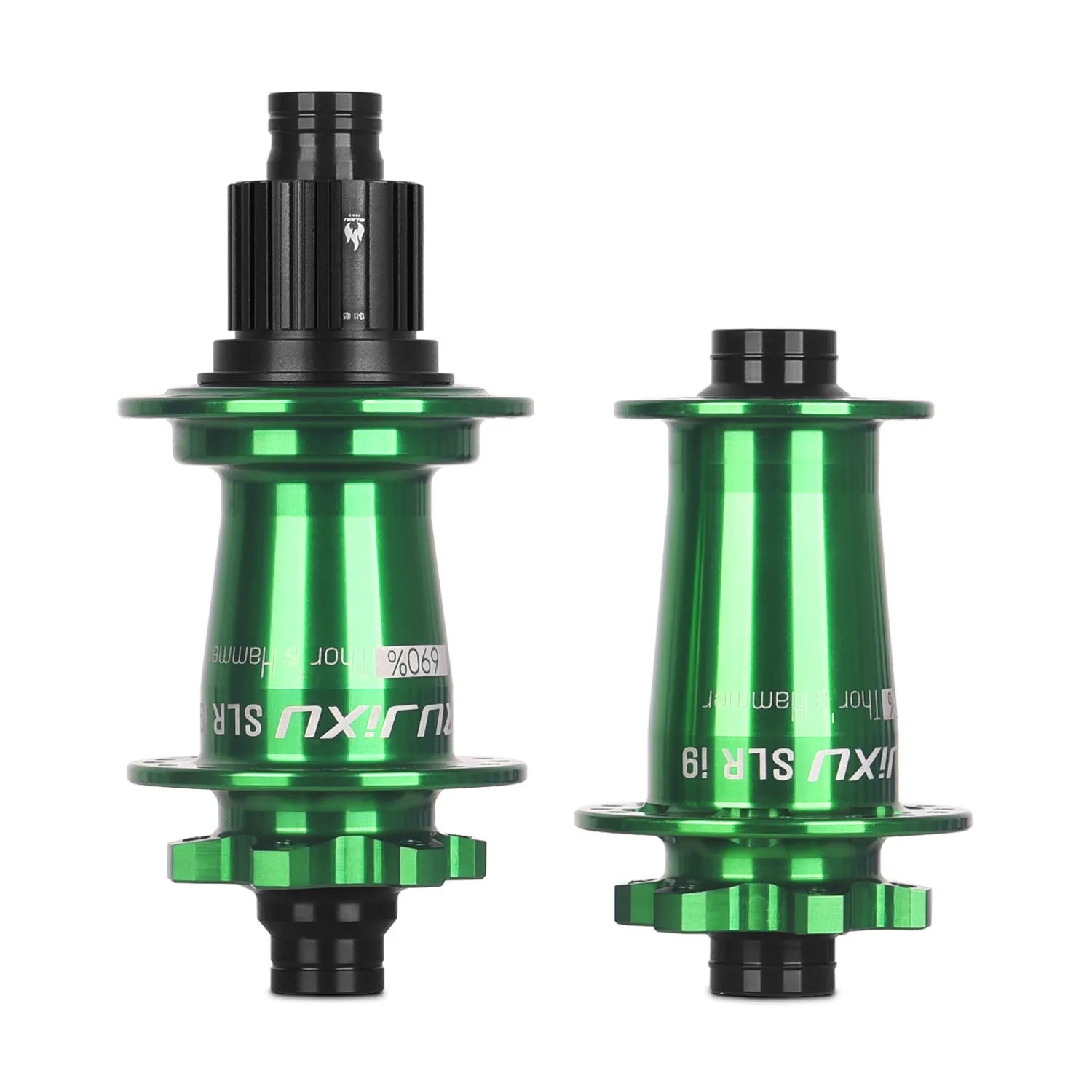 grün RUJIXU SLR I9 690 Click Nabe 7 Lager MTB Mountainbike Nabe Vorderrad Hinterrad 32 Loch QR TA BOOST Scheibenbremse Fahrrad MS/XD Naben