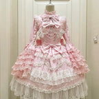 Japanisches Sommer-Kawaii-Lolita-Kleid Damen Party Vintage Süße Spitze Schleife Geburtstags-Kuchenkleider Harajuku Y2k Bandagenkleid