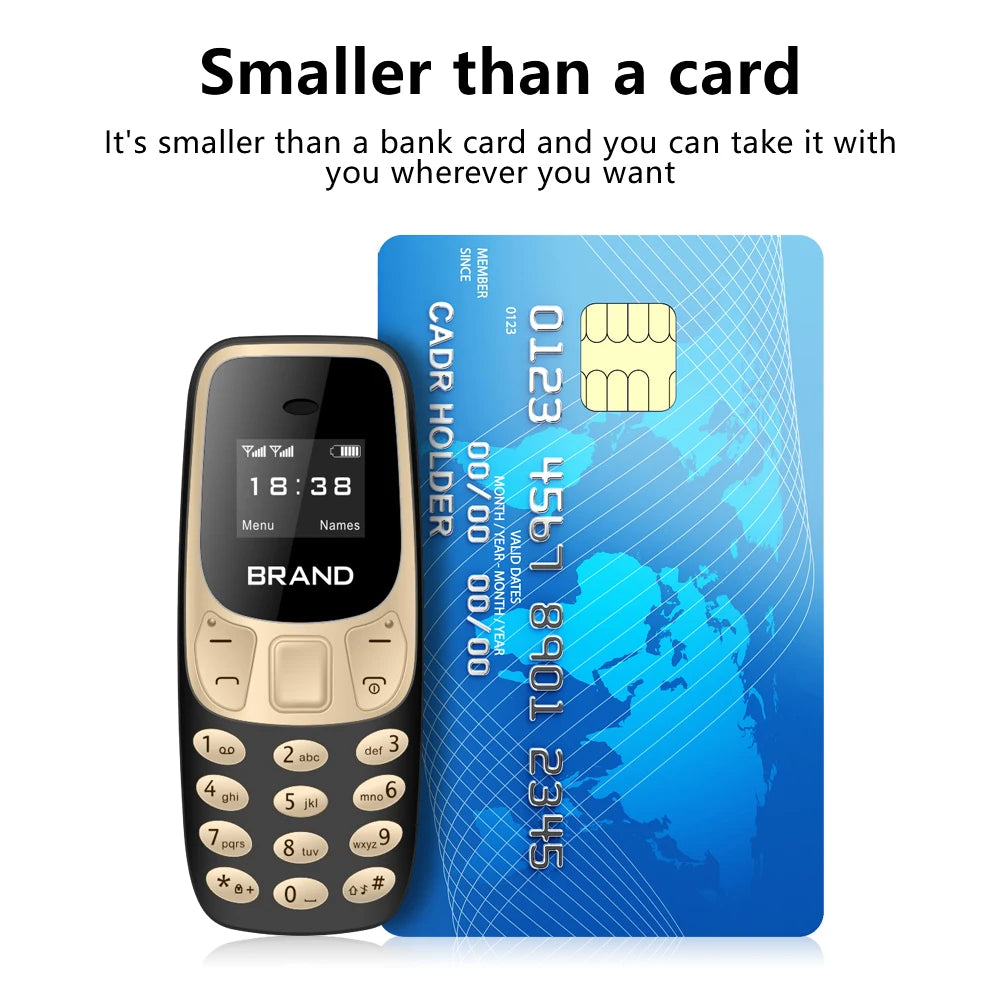 SERVO BM10 Mini-Handy 2 SIM-Karten Bluetooth-Kopfhörer Stimmwandler Dialer Geringe Strahlung Tonaufnahme Kleines Mobiltelefon