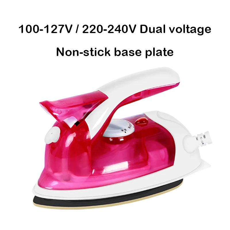 100-240V Mini-Bügeleisen Handheld-Dampfbügler Keramiksohle Nass-Trocken-Dual-Use Kleidung Stoffbügeleisen tragbar für Reisen