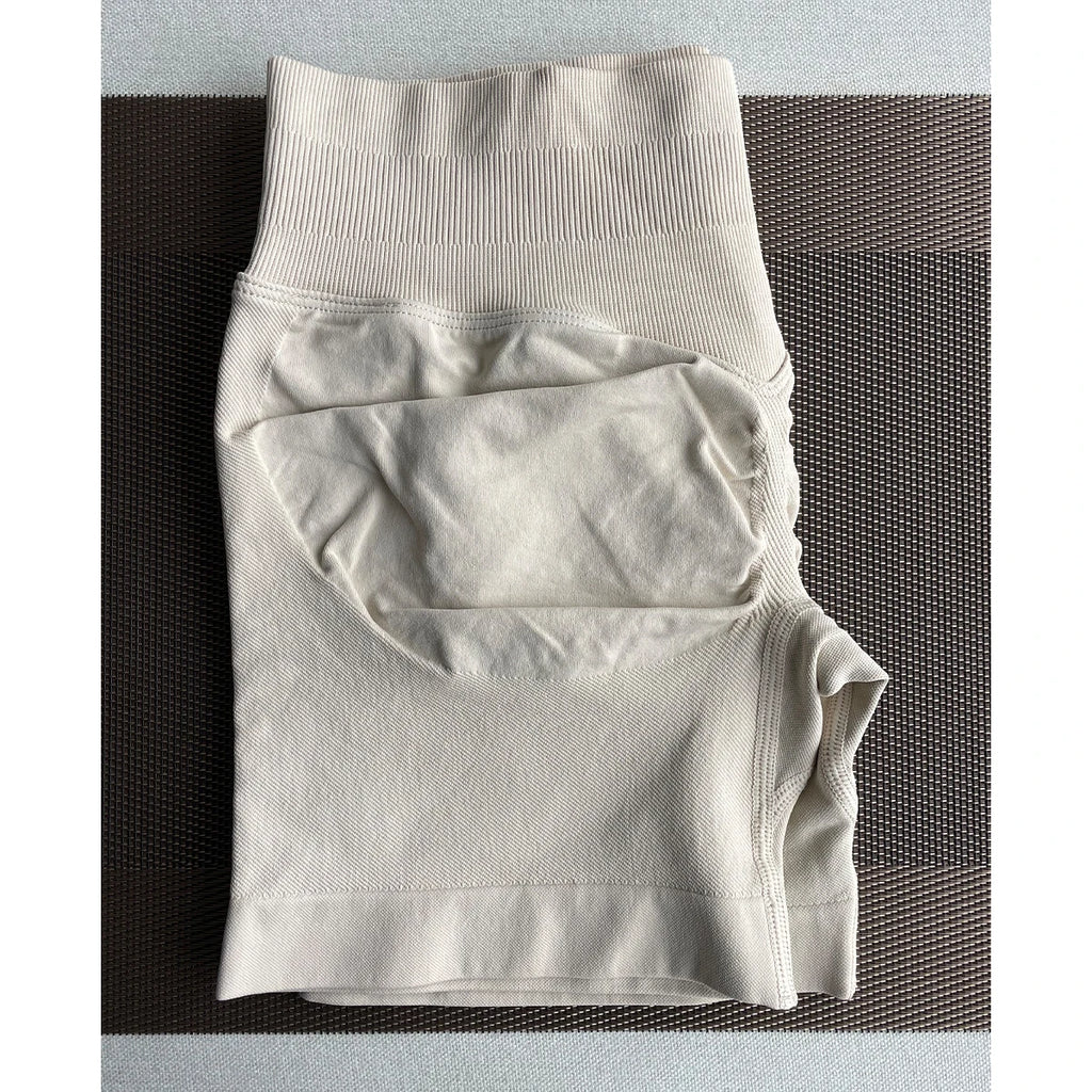 TKITK Shorts Nahtlose Yogahosen Damen Fitness Outfits Shark Bite Shorts für Fitnessstudio Laufen Radfahren Leggings