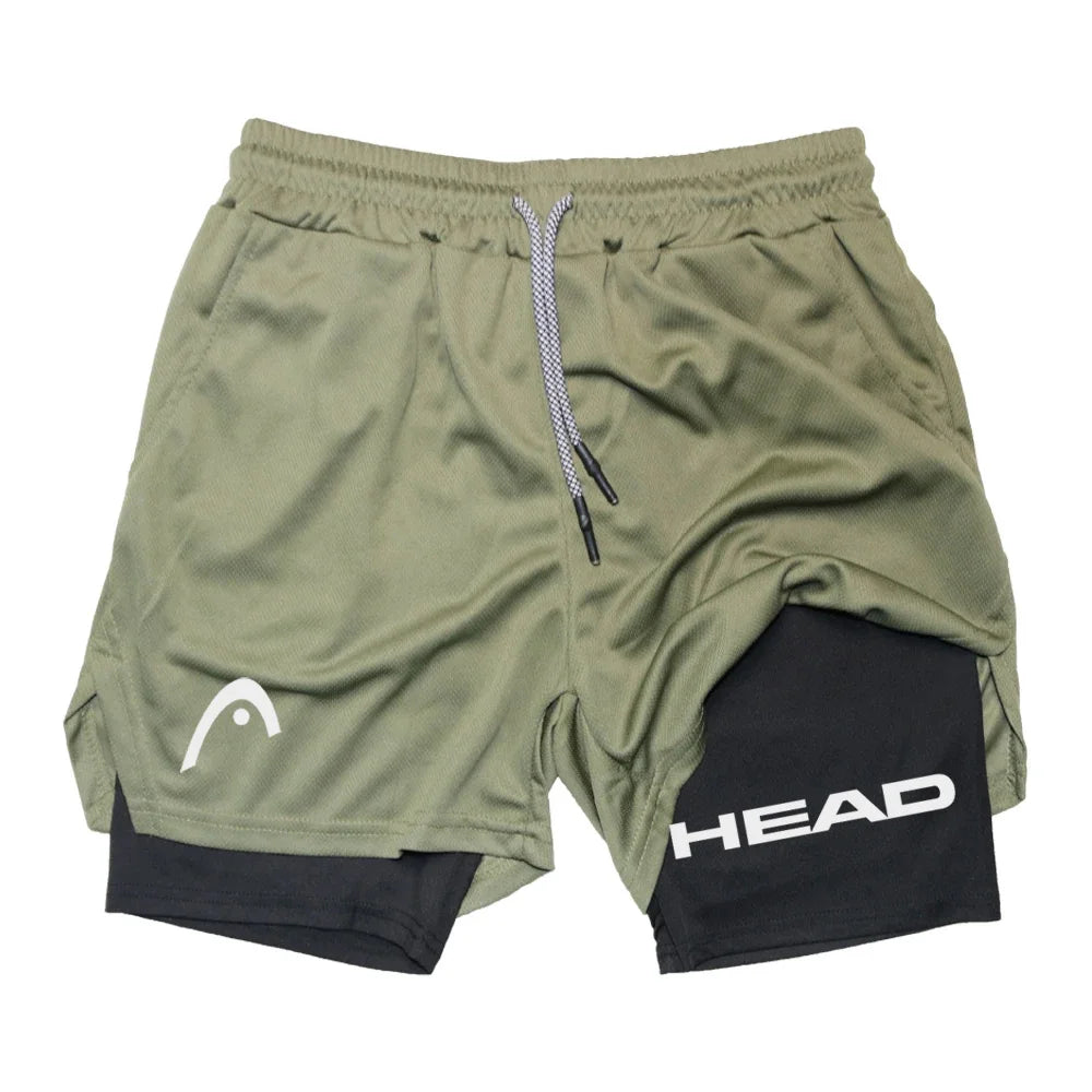 Anime Berserk Herren-Laufshorts Fitnessstudio Training 2-in-1 Sport Schnelltrocknend Workout Jogging Doppelschicht Sommer
