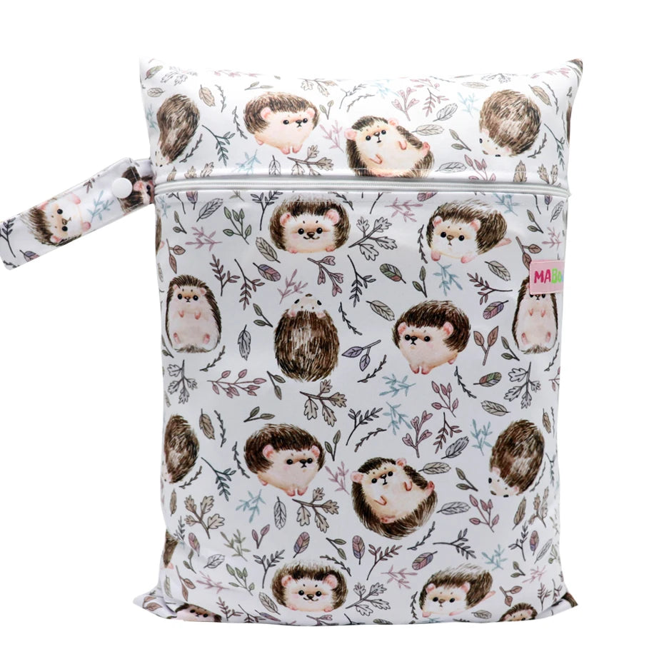 Wasserdichte Wickeltasche Windeltasche Mama Baby Umstandstasche Waschbare Reißverschluss Windel-Organizer Trockenbeutel Reisetragetasche 30x40cm