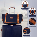 Premium Verdickter 5-teiliger Koffersatz, 20/24/28 Zoll Trolley-Koffer ausgestattet mit 360° drehbaren Rollen & Sicherheitsschloss, Robuster Mehrgrößenkoffer für Geschäfts- & Alltagsreisen