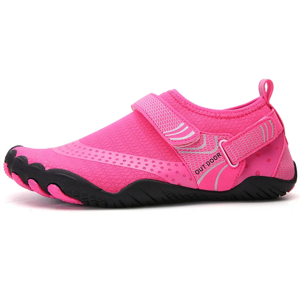 Herren Damen Wasserschuhe Schnell Trocknend Rutschfest Fünf-Finger-Schuhe Outdoor-Watschuhe Schwimmschuhe Barfuß Aquaschuhe Leichte Sneakers
