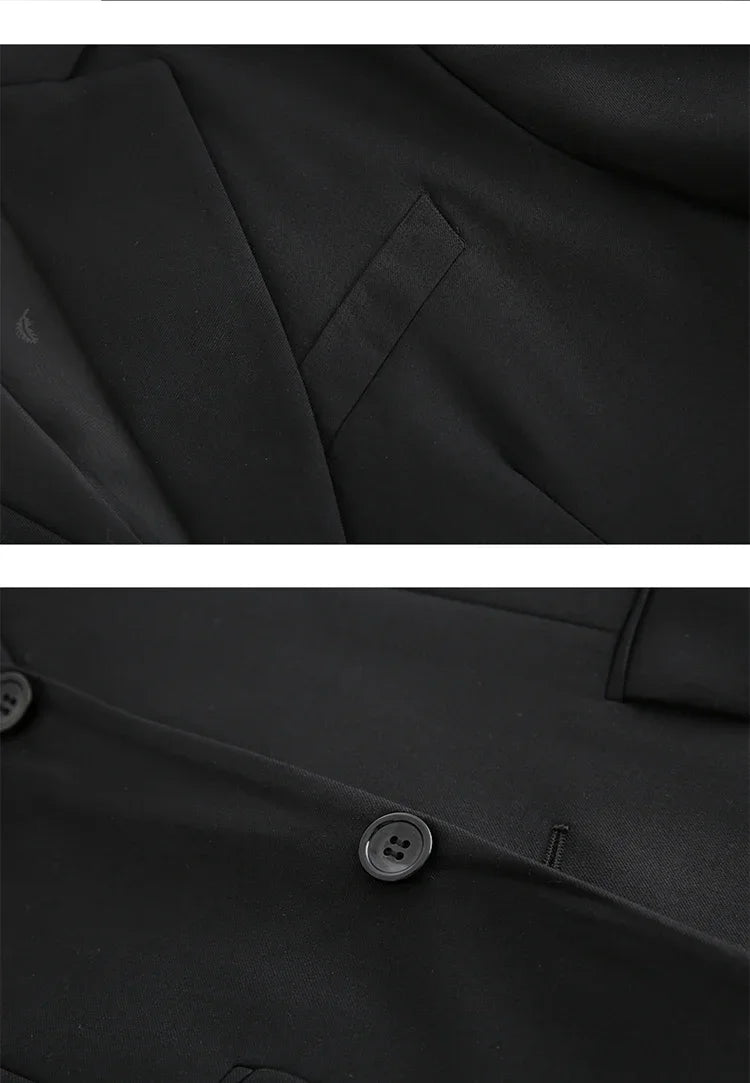 S-7XL Anzug Neu (Sakko + Weste + Hose) Koreanische Version der Slim-Fit-Arbeitskleidung Mode Business Herren Freizeit Hochzeits Gentleman-Anzug