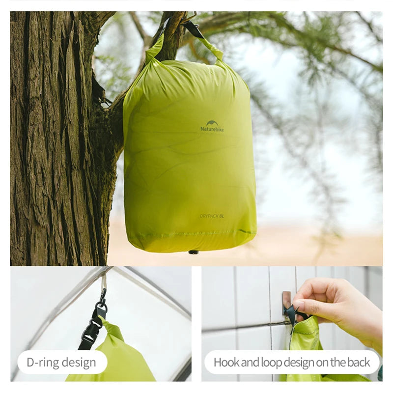 Naturehike Rolle-Aufbewahrungstasche Outdoor Reise Wandern Leicht Wasserdicht Vakuum Kompressionsspender Taschen Tragbarer Organizer