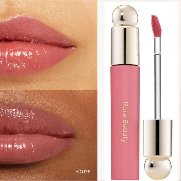 Rare Beauty Melting Cream Blush Make-up Matt Perlmutt Textur Glitzer Rouge Highlighter Hell nähren befeuchten Lipgloss