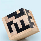Kreatives 3D-Würfelpuzzle Luban Ineinandergreifendes Kreatives Pädagogisches Holzspielzeug Gehirn-IQ-Geist Frühlerngeschenke Für Kinder