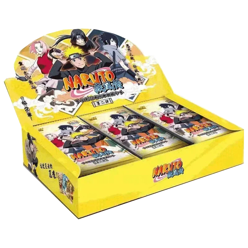 KAYOU Original Naruto-Kartenbox Anime-Figurenkarten-Boosterpack Sasuke-Sammelkarten-Spielzeug Weihnachtsgeburtstagsgeschenk für Kinder