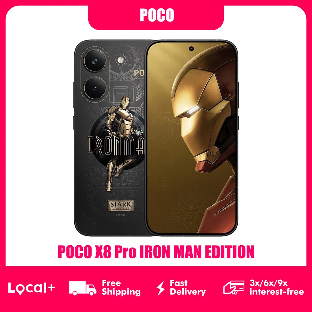 POCO X8 Pro 5G Iron Man Edition 12 GB 512 GB NFC Smartphone Dimensity 8500-Ultra 6500 mAh Akku Sensor Sony IMX882 50 MP Hauptbild