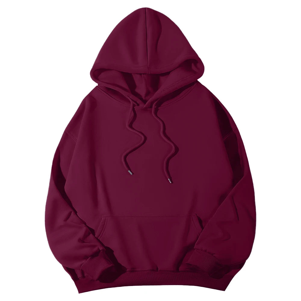 Women's Hoodies Pullover Spring Autumn Casual Hoodie 2026 Sweatshirts Solid Color Hoodies Oversize Black Sweatshirt Women Top