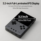 NEUE TRIMUI BRICK Hammer Handheld-Spielkonsole 3,2'' IPS-Bildschirm Linux-System Metallgehäuse Tasten-LED-Beleuchtung Kostenlose Tastenkappen-Geschenke