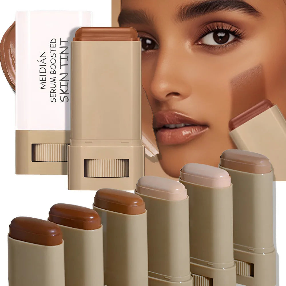 Bronze Foundation Stick Serum Boosted Skin Tint Silky Texture Moisturizing Coverage Concealer Base Even Skin Tone Makeup Main image