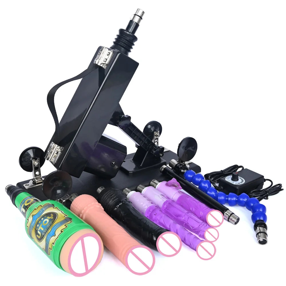 ROUGH BEAST Sexmaschine für Frauen und Männer mit Dildoaufsatz, automatische Masturbationsmaschine, 3XLR-Anschluss, Sexspielzeugprodukte