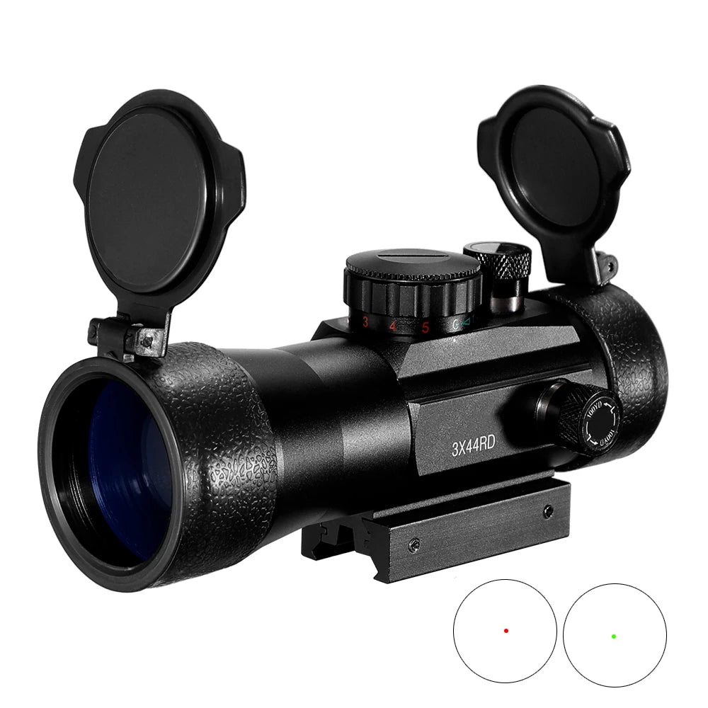 3X44 Grünes Rotpunktvisier Zielfernrohr 2X40 Rotpunkt 3X42 Taktische Optik Zielfernrohr passend für 11/20mm Schiene 1X40 Visier für die Jagd Hauptbild
