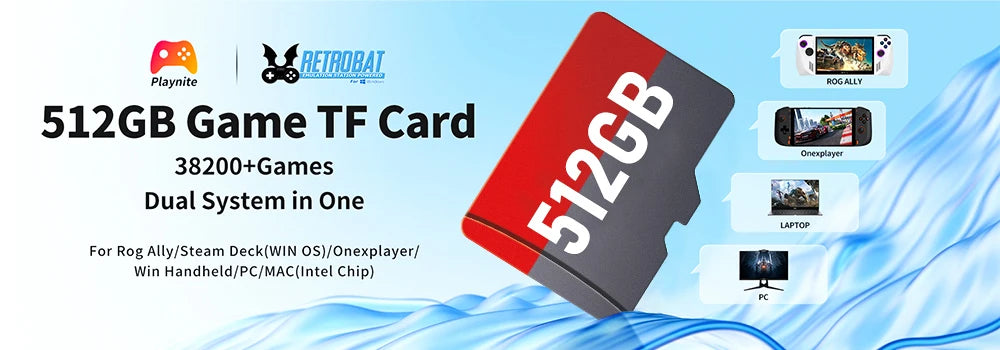 1TB tragbare Gaming-SSD 3 Systeme in 1 Spielekonsole 80+ Emulatoren für PS5/PS4/XBOX/XBOX One/PS3/SWITCH mit 16191 3D- & Retro-Spielen