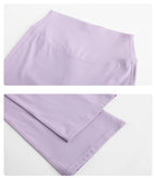 DRUR Damen High Waisted Capri 3/4 Yoga Leggings mit Bauchkontrolle Schlaghose für Fitnessstudio Laufen Tanz Sommer Neu