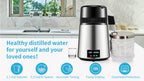 750W 4L Wasser-Destilliergerät Haushalt Destilliertes Reinwassergerät Destillationsreiniger Filter Edelstahl Wasserfilter