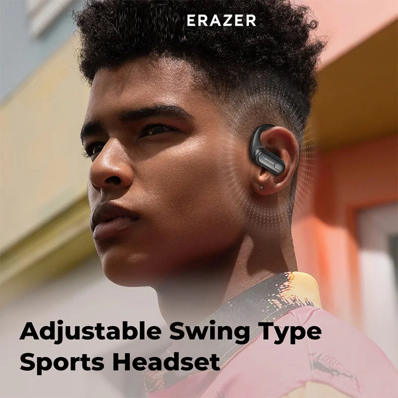 ERAZER XT60PRO Sport-Wireless-Kopfhörer Bluetooth-Ohrhörer In-Ear-Kopfhörer mit Geräuschunterdrückung und Mikrofon Ohrbügel