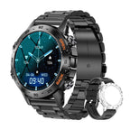 MEVADEN Steel 1,39 Zoll Herren Luxus-Smartwatch Bluetooth Anruf Sport-Fitness-Tracker Gesundheitsmonitor Smartwatch für Männer MD52