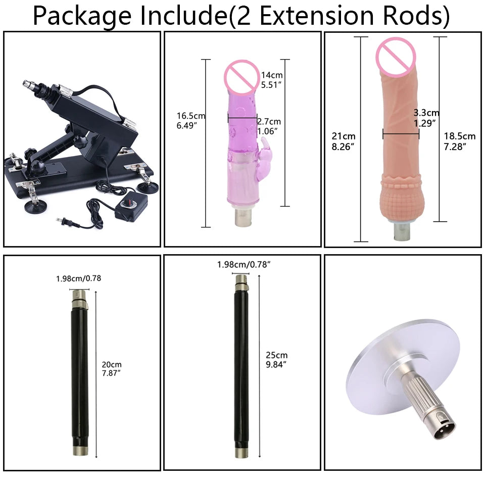 ROUGH BEAST Sexmaschine für Frauen und Männer mit Dildoaufsatz, automatische Masturbationsmaschine, 3XLR-Anschluss, Sexspielzeugprodukte