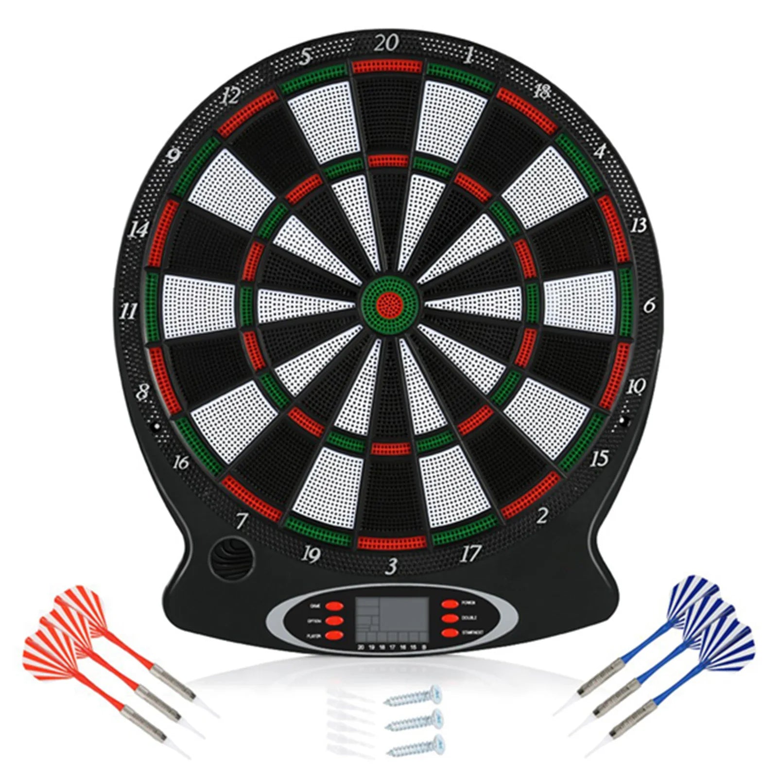 Professionelle elektronische Dartscheibe mit LCD-Anzeige, 6 Darts inklusive, für Zuhause, Bar und Party