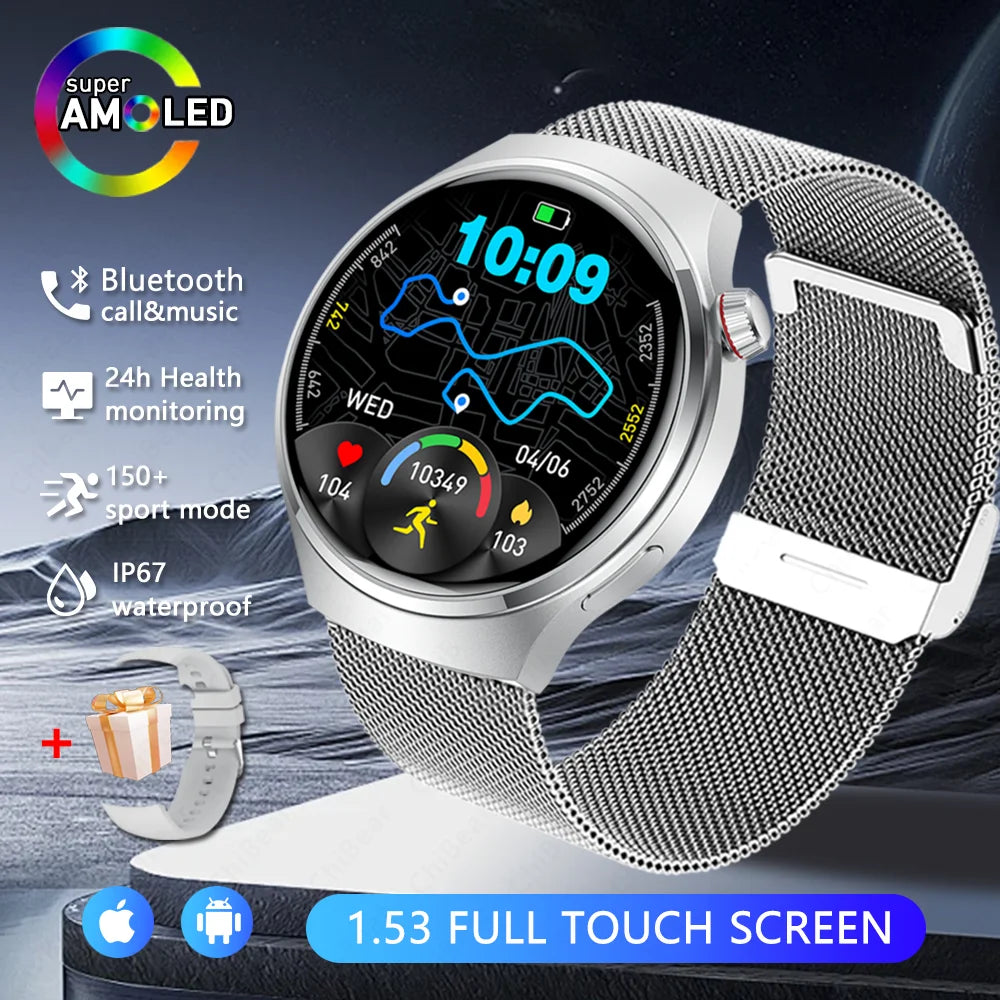 2026 Neue Watch 5 Pro Upgrade GPS NFC Herren Smartwatch 360*360 AMOLED HD Bluetooth Anruf Wasserdichte Smart Watch für Android iOS