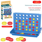 Klassisches 4-Gewinnt-Brettspiel, 4 in einer Reihe, 2 Spieler, Strategie-Puzzle-Spielzeug für Familien, Kinder, Erwachsene, robustes Kunststoffgitter-Set