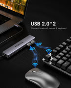 FORIDA USB-Hub Typ C 10 Gbit/s USB-C-Splitter PD 100 W Stromladung USB 3.2 Gen2 Adapter für Laptop MacBook Desktop Tablet